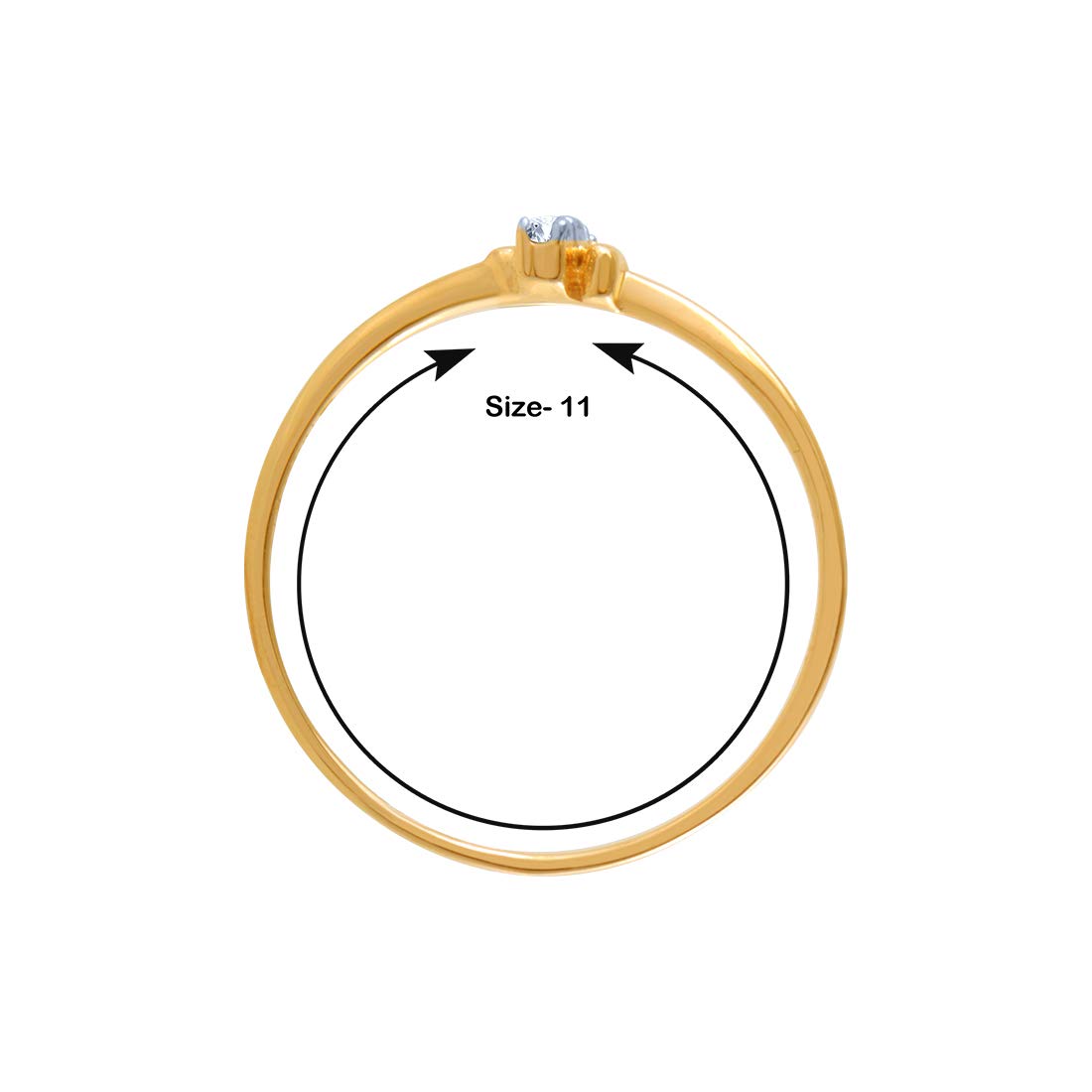 P.C. Chandra Jewellers 14k (585) Yellow Gold and Diamond Ring for Women