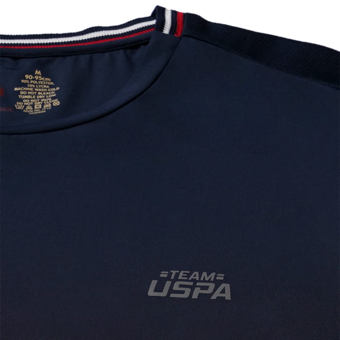 U.S. POLO ASSN. Men's Polyester Regular Fit Activewear T-Shirt Navy M (Pack of 1)