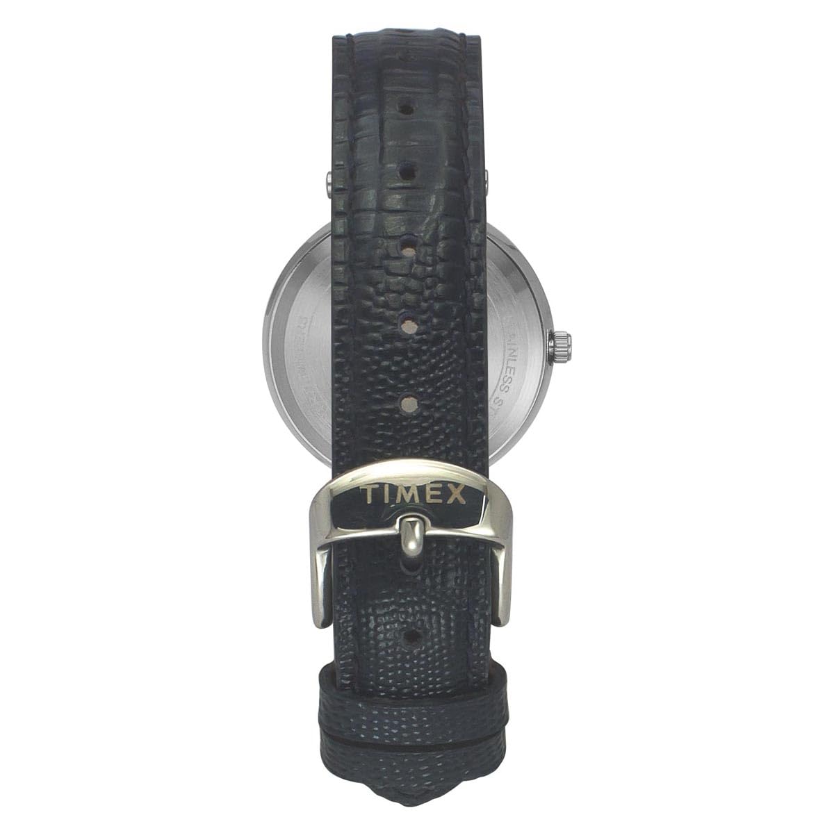 TIMEX Analog Watch for Women with Blue Round Dial & Blue Leather Strap Band Water Resistant Women's Wrist Watches - TWEL19202