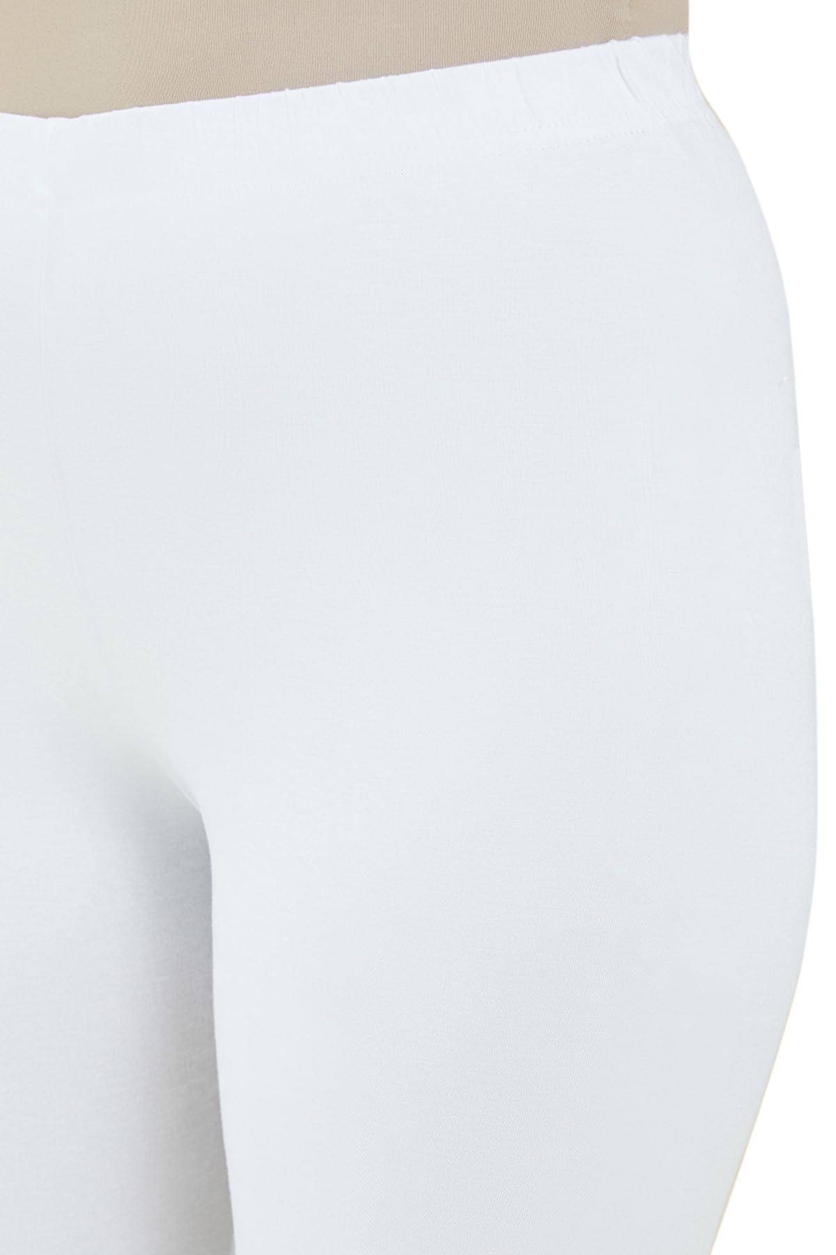 Soch White Cotton Solid Chudi
