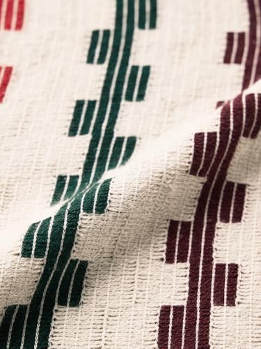 The Souled Store Open Knit: Tropical Stripes Men and Boys Short Sleeves Collared Neck Button Front Orange Striped Polyester Blend Regular Fit Casual Textured Shirts