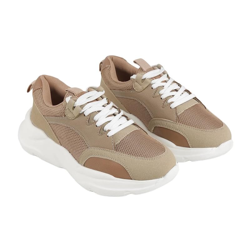 tresmode Nordi Khaki Women's Sneakers in Size 6 UK / 39 EU