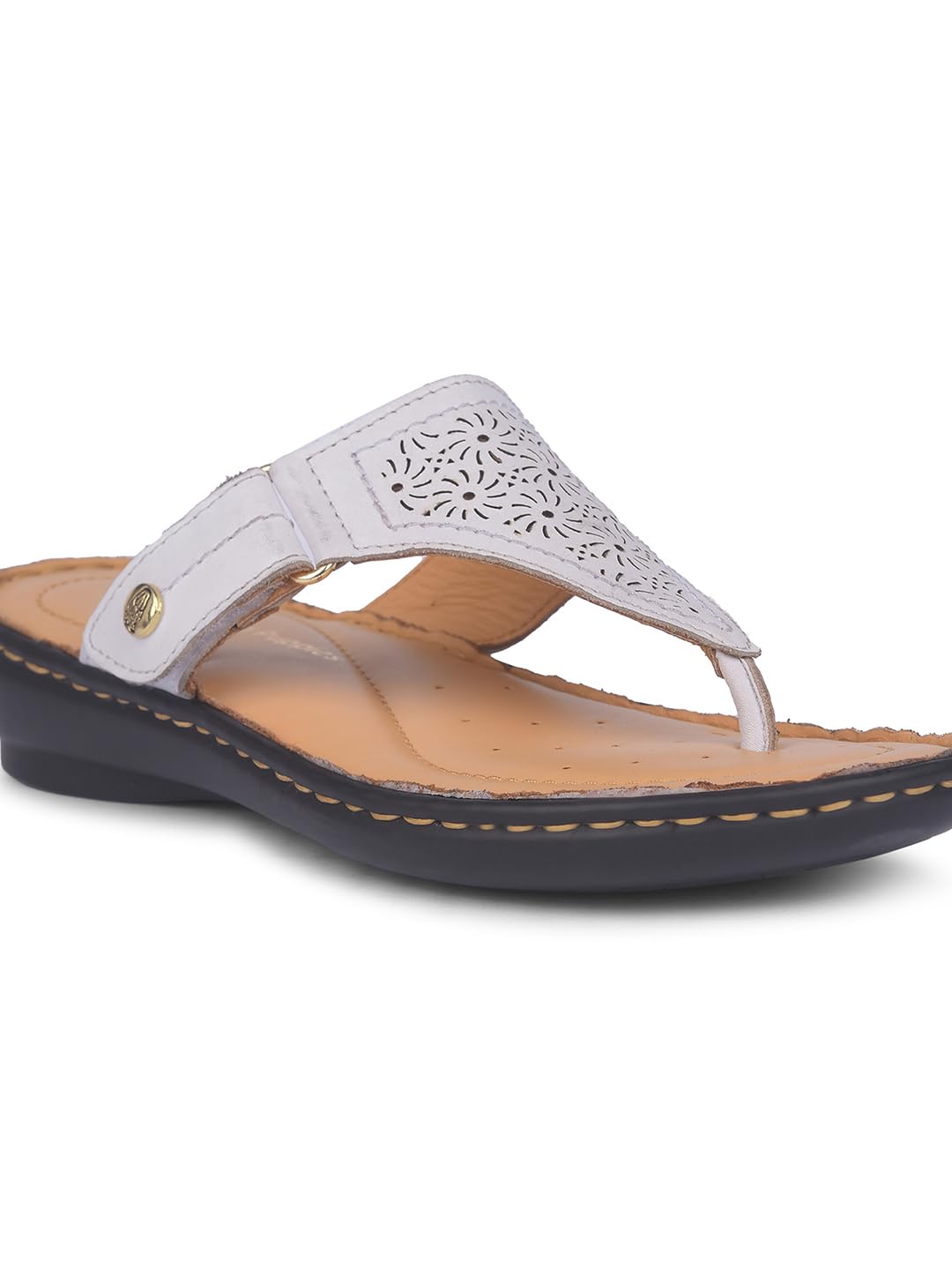 HUSH PUPPIES Women's Hilton Sandal Silver White (6 Uk)