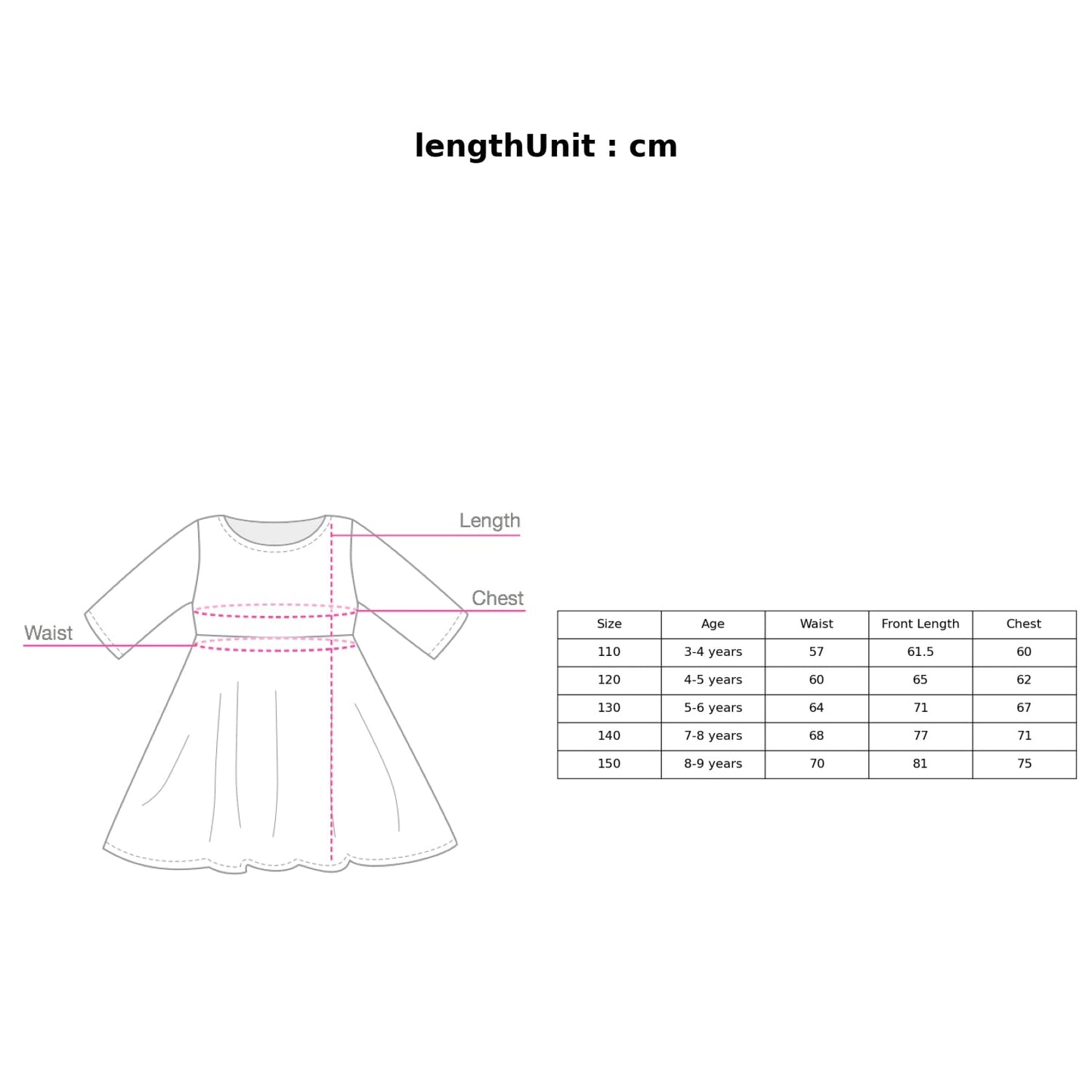 Hopscotch Girls Polyester-Blend Solid Party Knee-Length Fit And Flare Dress in Blue Color for Ages 7-8 Years (ZHG-4183894)