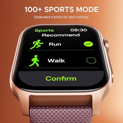 boAt New Launch Ultima Ember Smartwatch w/ 1.96” (4.97 cm) AMOLED Display, Personalized Fitness Nudges, Functional Crown, 100+ Sports Modes, Custom Watch Faces (Royal Berry)