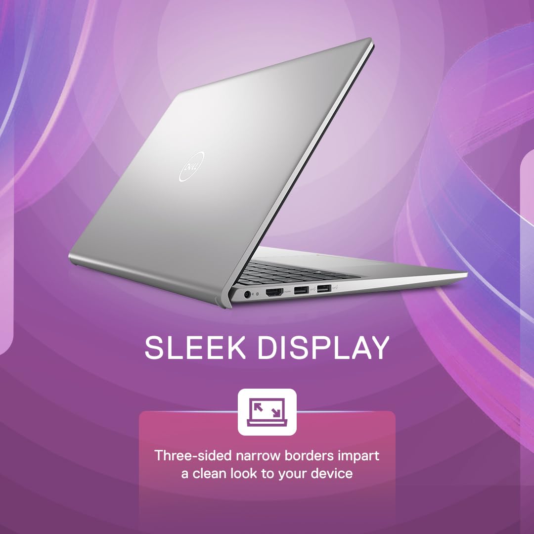 Dell Inspiron 3520 Laptop,12th Gen Intel Core i3-1215 Processor, 8GB, 512GB SSD, 15.6" (39.62Cms FHD, Win 11 + MSO'21, Silver, 15 Month McAfee Antivirus, Thin & Light-1.65kg