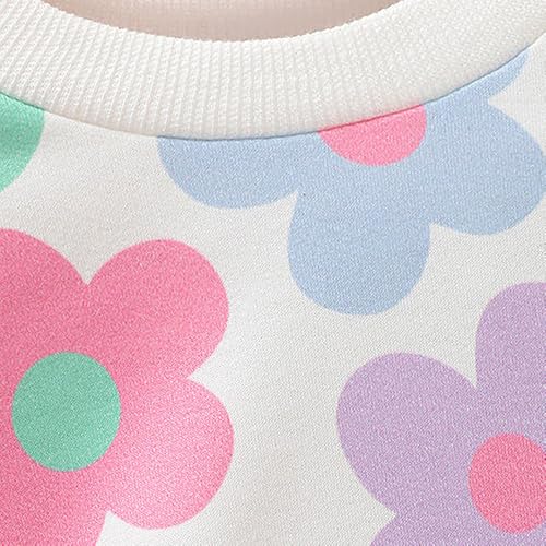 Hopscotch Baby Girls Floral Print Full Sleeves Multicolor Jeans set For Ages (9-12 Months)