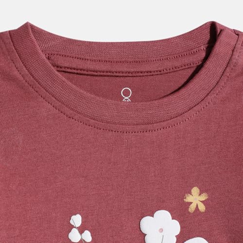 Mothercare Girls' Autumn Charm Printed Short Sleeve T-Shirt - Multi-Color, 2-Pack
