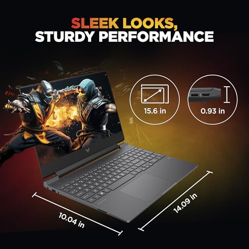 HP Victus, 13th Gen Intel Core i5-13420H, NVIDIA RTX 2050 Gaming Laptop(Upgradable 16GB DDR4, 512GB SSD),144Hz, IPS, 300 nits, 15.6''/39.6cm,Win11, M365*,Office24, Mica Silver, 2.3kg, fa2703tx