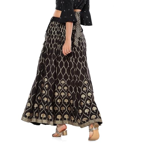Biba Women's Black Shantoon Skirt_L