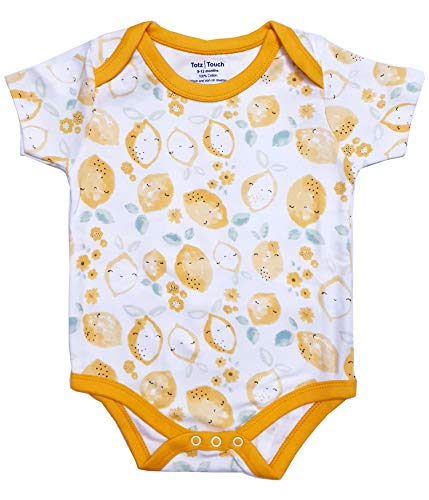 TotzTouch Set of 3 Printed Pure Cotton Baby Girls Rompers Pullover | Body Jump Suit Dress Size | Bottom Button Easy Wear | Non Shrink/Fade (Options 0-3 Months / 3-6 Months / 6-9 Months / 9-12 Months)