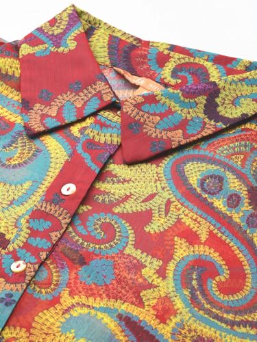 Aarke Ritu Kumar Turq Petal Paisley Full Sleeve Shirt