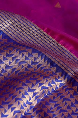 Taneira Violet Silk Viscose Banarasi Design Cutwork Saree