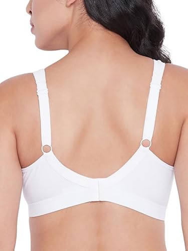 Clovia Women's Cotton Non-Padded Non-Wired Full-Figure Bra_BR2336T18_White_34D