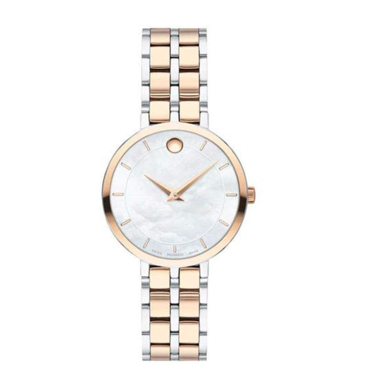 Movado Analog Mother of Pearl Dial Women's Watch-607324