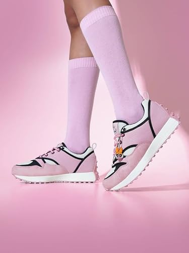 Bacca Bucci Powerpuff Girls Women Sneakers | Casual & Lifestyle Shoes Blossom Pink UK 7