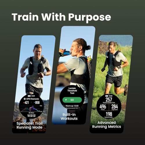 Amazfit Cheetah 2 Ultra 47mm GPS Smartwatch, 1.5" AMOLED Sapphire Glass, Ti Case, 30-Day Battery, Flashlight, 64GB, Offline Maps, 5 ATM, 180+ Sports & HYROX Fitness Tracker for Android & iPhone