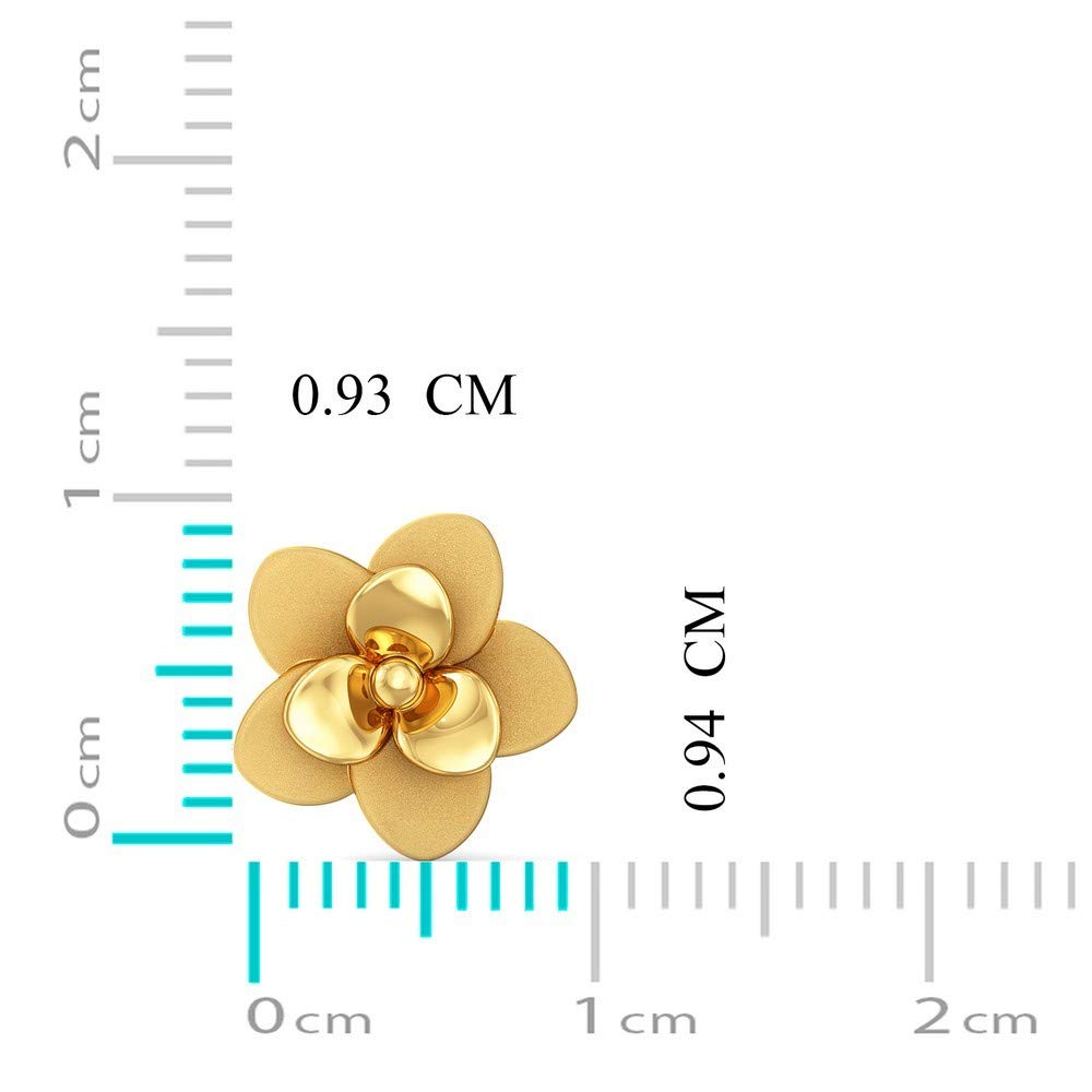 Joyalukkas Impress Collection 22k Yellow Gold Stud Earrings for Women