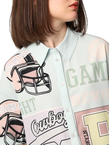 ONLY Women Printed Relaxed Fit Casual Multicolor Shirt