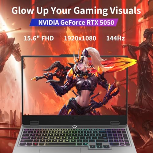 Lenovo LOQ 15 Gaming Laptop RTX 5050 -Intel Core i5-13450HX Beat Ryzen 7 7435HS -15.6 FHD Display G-SYNC- 64GB RAM -2TB SSD -Backlit Keyboard -2025 Portatil Gamer PC -Windows 11 -Webcam