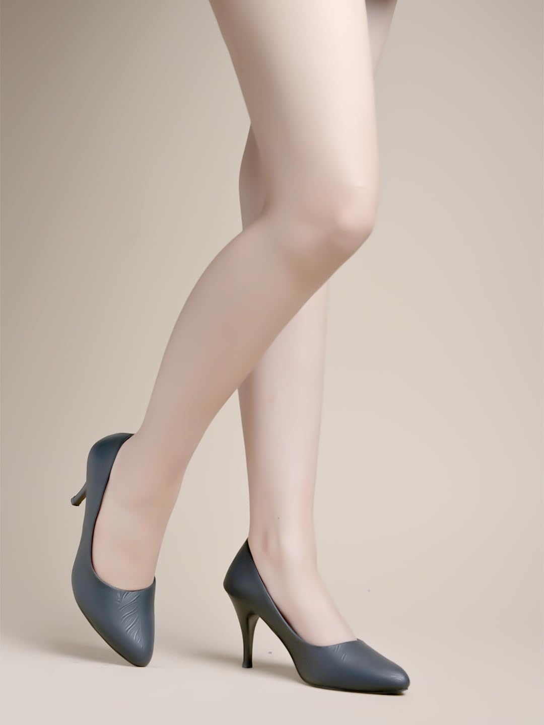 Shoetopia Classy Black Pointed Toe Pumps for Women & Girls /EU40