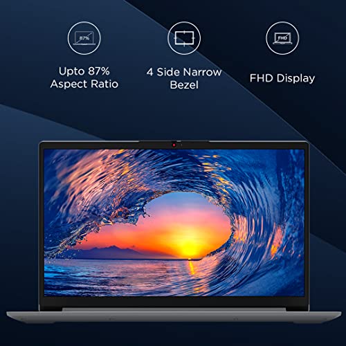 Lenovo IdeaPad Slim 1 AMD Ryzen 7 5700U 15.6" HD Thin and Light Laptop (16GB/512GB SSD/Windows 11 Home/MS Office 2021/1 Year Warranty + 1 Year ADP/Cloud Grey/1.6Kg), 82R400EFIN