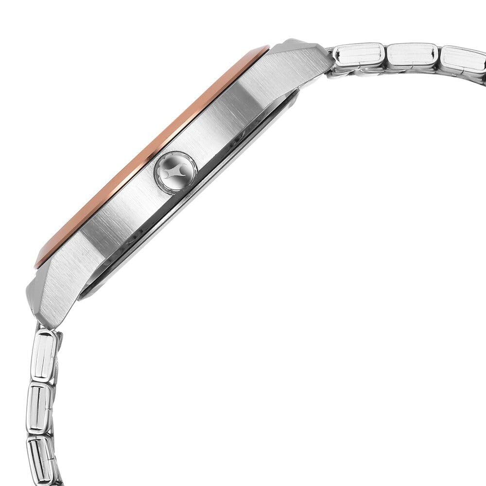 Fastrack Stunners Quartz Analog Green Dial Metal Strap Watch for Men-3308KM03