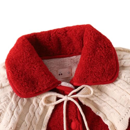 Hopscotch Girls Polyester Waist Length Jackets in Red Color For Ages (3-4 Years)