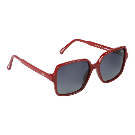 KILLER Women Sunglass - Round Shaped Polycarbonate Lens Sunglasses For Women & Girls (KL3068AFO), Color - Frame - Wine, Lens - Grey