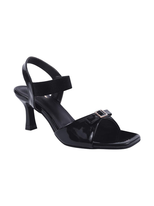GLEMATOZ Women’s Black Block Heel Sandals with Ankle Strap & Comfortable Platform Elegant Party Heels for Evening & Wedding Footwear EU41