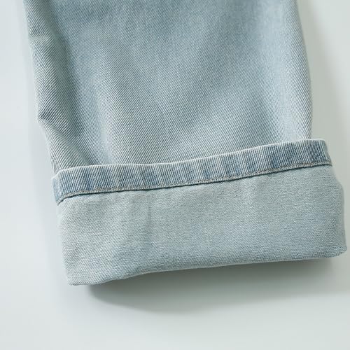 Hopscotch Girls Regular Fit Blue Vehicle Print Jeans for Ages (7-8 Years)