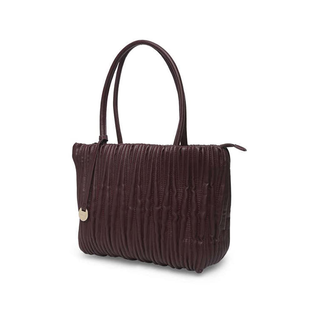 Caprese Women's Faux Leather Dasha Medium Messenger Bag (Dark Brown)