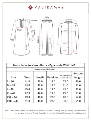 VASTRAMAY Men's Navy Blue And Pink Viscose Sherwani Set_VSHRMIW227NBnK169PNnVP2PN_40