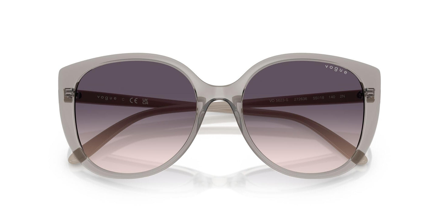 VOGUE EYEWEAR Women Gradient Grey Lens Butterfly Sunglasses - 0VO5623S27263655