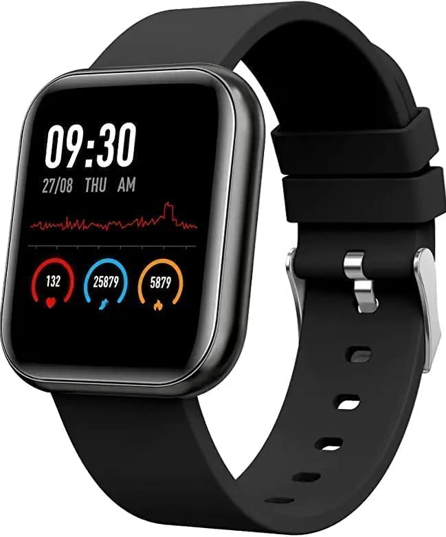 MARVIK Smart Watch for Kids Boys Men Women Girls D20 Plus 2025 Waterproof Fitness Band for Android iOS – Sports Tracker, Sleep & Heart Rate Monitor - Black