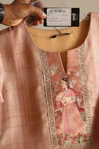 Soch Women's Art Silk Kurta Suit Set (CWA5CD22247_Peach