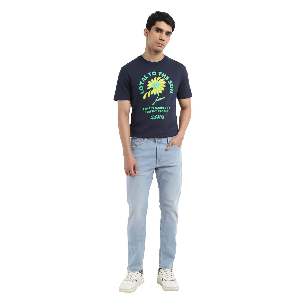 Levi's Men's Mid Rise 512 Slim Tapered Fit Mid-Rise Stretchable Jeans Blue, 32