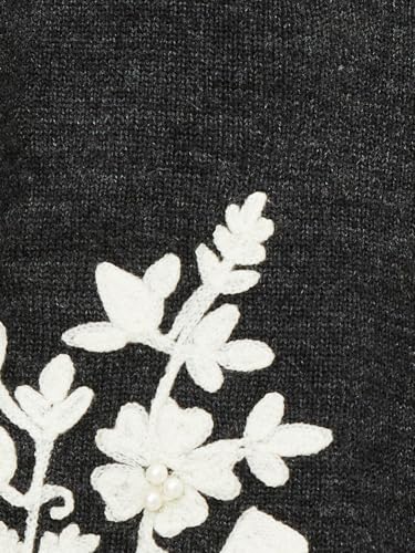 Max Women's Acrylic Casual Cardigan Sweater (CARDE45003_Grey