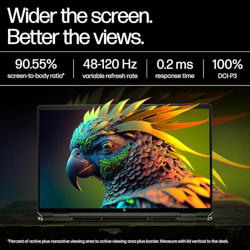 HP Spectre x360, Enhanced by AI, Intel Core Ultra 7 155H, 16-inch (40.6 cm), OLED 400 nits 120Hz, 32GB, 2TB SSD, Touch w/Pen, 9MP IR Camera w/Shutter, Poly Studio (Win 11, Black, 1.95 kg), aa0665TU