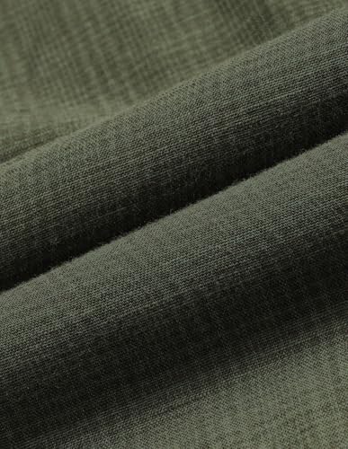 U.S.Polo Association Men's Solid Regular Fit Shirt (USSHT3233H_Olive_40)