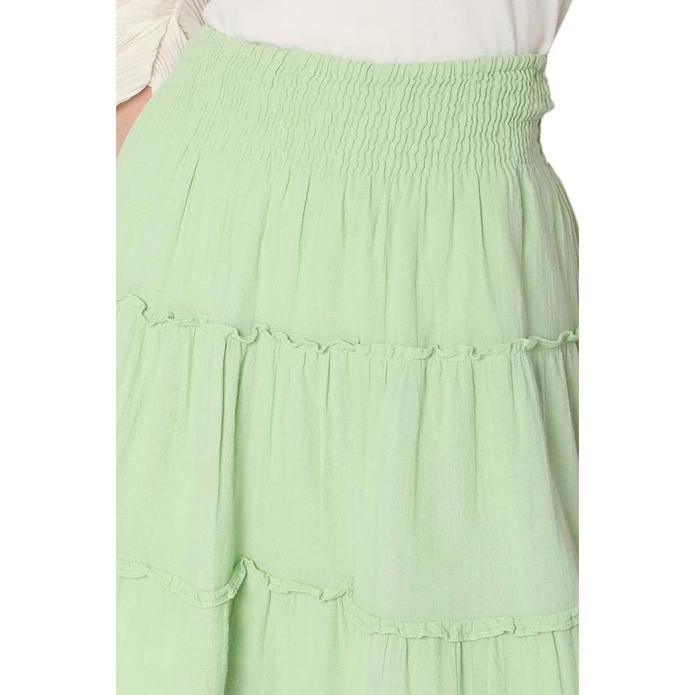 VERO MODA Regular Fit Skirt(264655802_Nile Green_S)