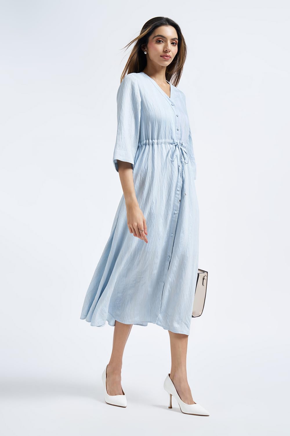Annabelle by Pantaloons Womens Dress_SS26WWANDNJ00009F12A167_Chambray Blue_S