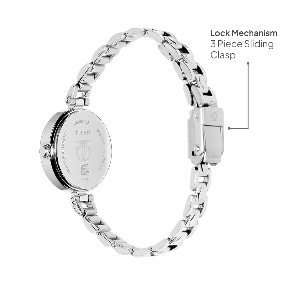 Titan Karishma Analog Silver Dial Women's Watch -NM2598SM01 / NL2598SM01 / NN2598SM01