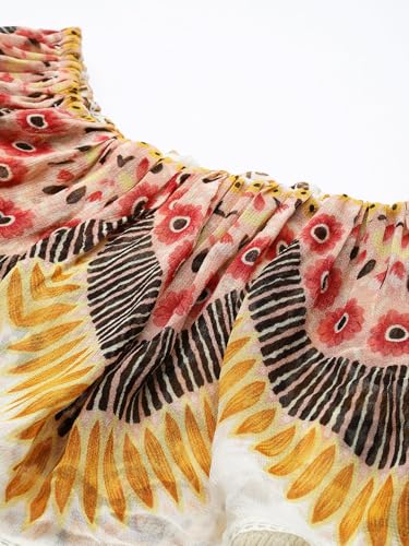 Label RITU KUMAR Pink Kiara Off-Shoulder Short Dress