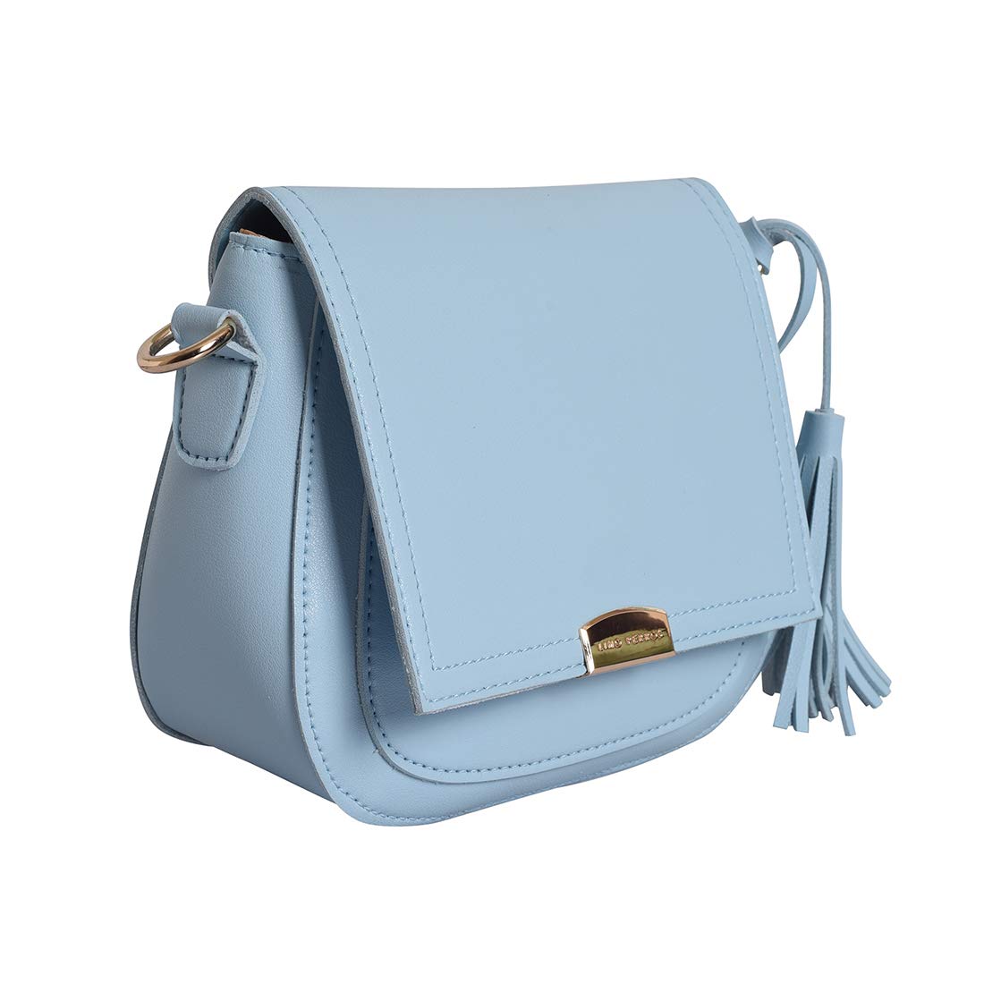 Lino Perros women green coloured sling bag (BLUE)