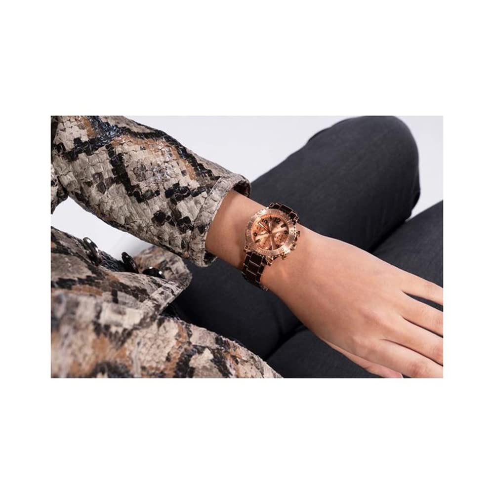 Guess Cosmic Collection Analog Rose Gold Dial Women's Watch-GW0465L2