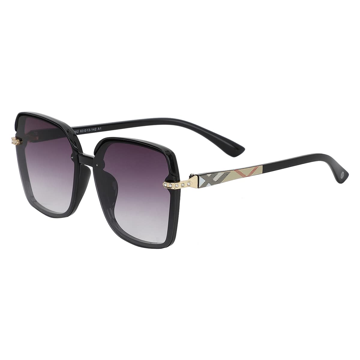 Carlton London Adults-Women Purple One Size Casual Winter Wear Acetate Frame UV Protected Lens Sunglasses