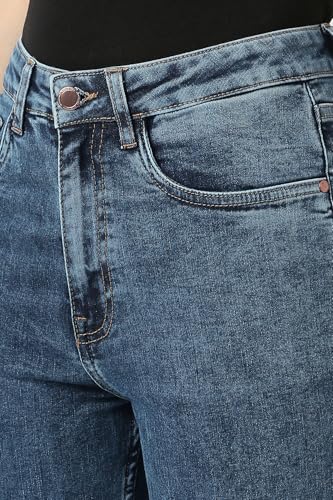 Women Blue Mid Wash Jeans