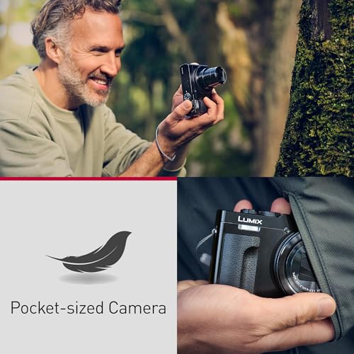 Panasonic LUMIX TZ/ZS99 Point and Shoot Camera, Compact Camera for Travel with 30x Zoom with 24-720mm Zoom Lens, and 4K Video/Photo, Great for Travel and Concerts, DC-TZ99 (Silver)