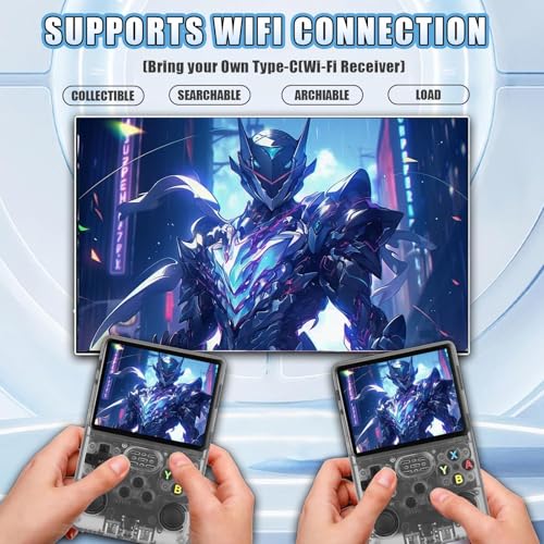 Handheld Game Console HN-R36S , 15k+ Gamees 3.5-inch IPS Display, 64GB Storage, ArkOS, 6+ Hour Battery Life